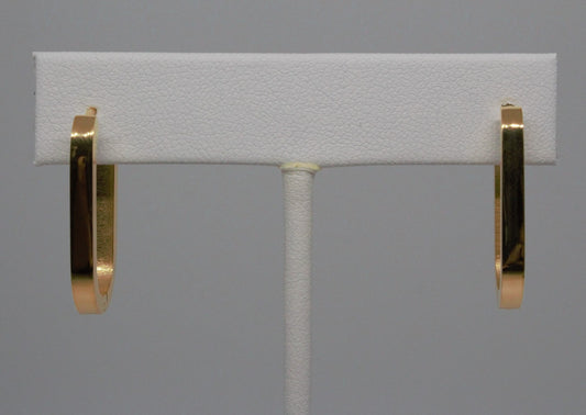 Oval Hoop Earrings